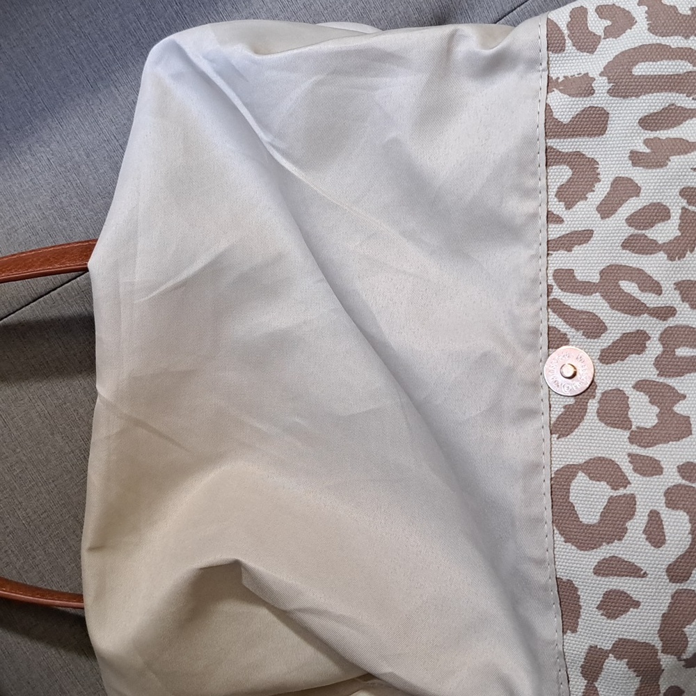 Antik Kraft Canvas Vegan Leather HUGE Animal Print Tote Purse - Picture 6 of 15